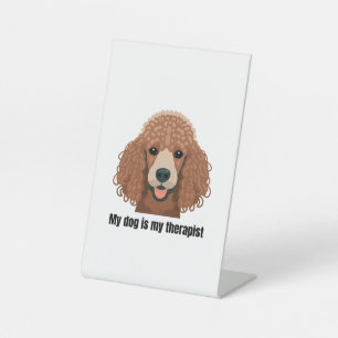Poodle Pedestal Sign