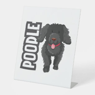 Poodle Pedestal Sign