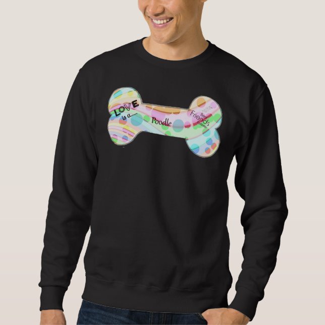 Poodle   personalised       sweatshirt (Front)
