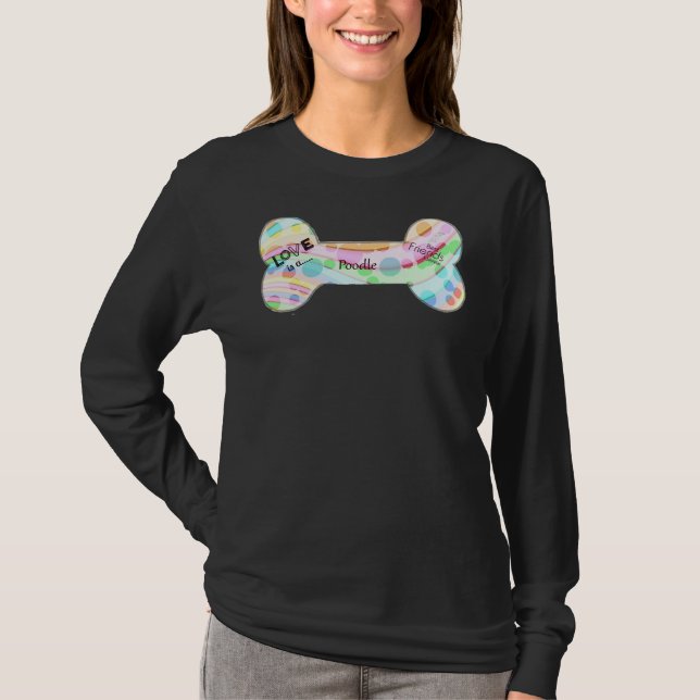 Poodle   personalised       T-Shirt (Front)