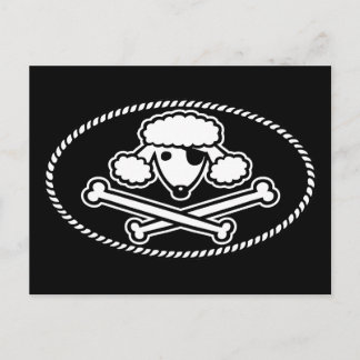 Poodle Pirate 1cl Postcard
