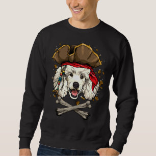 Poodle Pirate Dog Halloween Jolly Roger Gift Sweatshirt