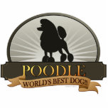 Poodle.png Standing Photo Sculpture<br><div class="desc">Originally bred as a type of water dog, the poodle is skilful in many dog sports, including agility, obedience, tracking, and even herding. Poodles have taken top honours in many conformation shows, including "Best in Show" at the Westminster Kennel Club Dog Show in 1991 and 2002, and at the World...</div>