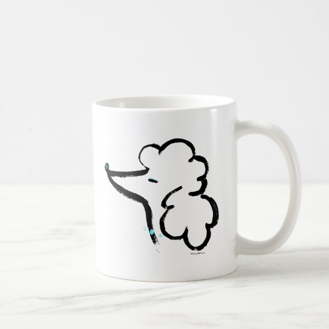 Poodle Portrait Coffee Mug (Right)