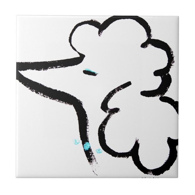 Poodle Portrait Tile (Front)