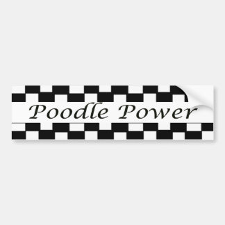 Poodle Power Bumper Sticker