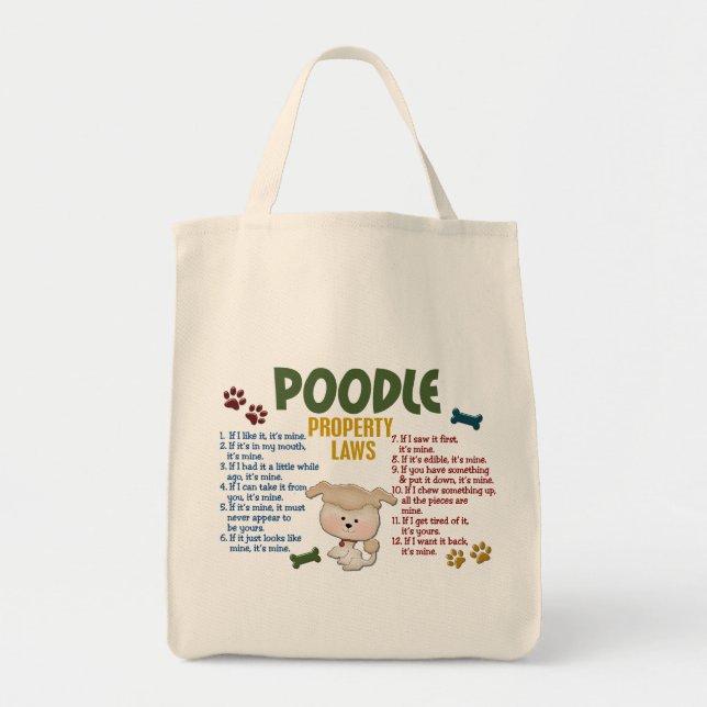 Poodle Property Laws 4 Tote Bag (Front)