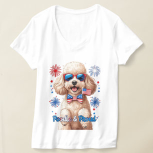 Poodle & Proud – 4th of July Dog T-Shirt