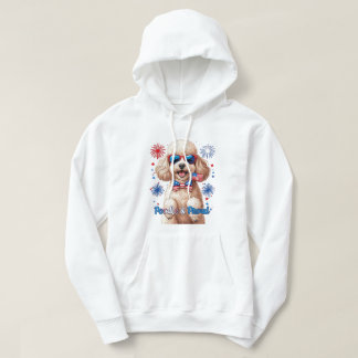 Poodle & Proud – 4th of July Dog T-Shirt Hoodie