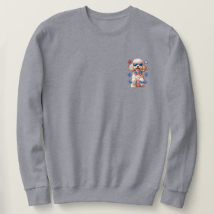 Poodle & Proud – 4th of July Dog T-Shirt Sweatshirt