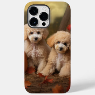 Poodle Puppy Autumn Delight Pumpkin Case-Mate iPhone 14 Pro Max Case