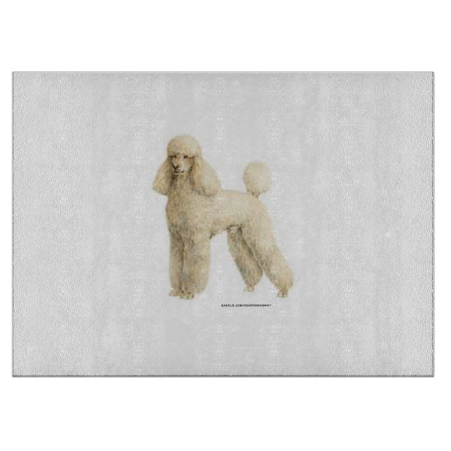 Poodle -- Puppy Clip Cutting Board (Front)