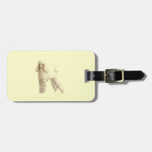 Poodle -- Puppy Clip Luggage Tag