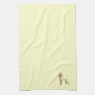 Poodle -- Puppy Clip Tea Towel