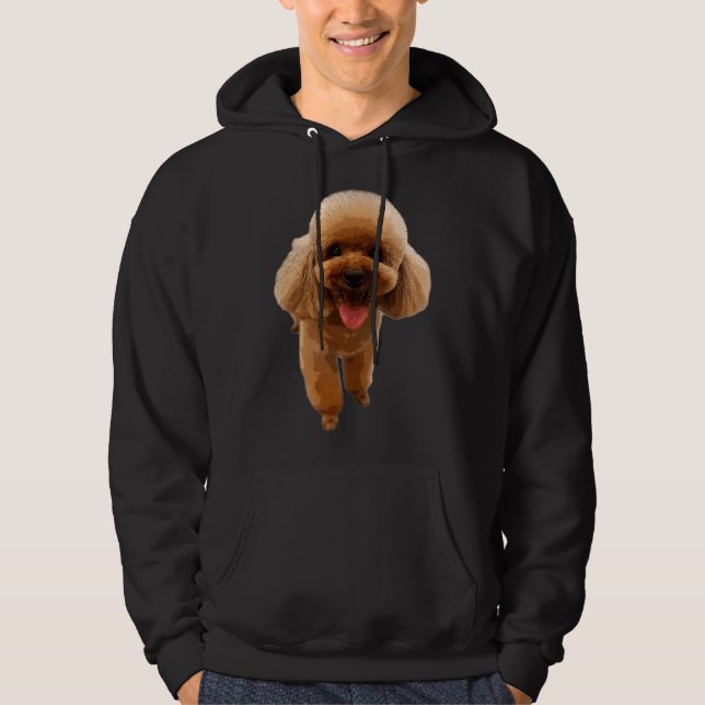 Poodle Puppy Dog Mini Toy Teacup      Hoodie (Front)