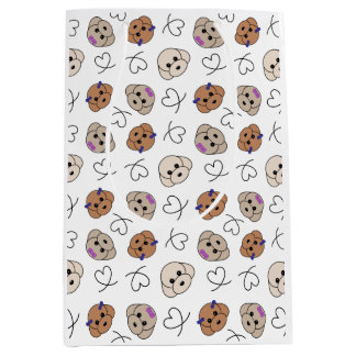 Poodle Puppy Love Medium Gift Bag