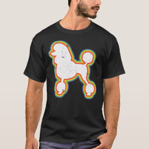 Poodle Retro Style Dog Poodle Lover T-Shirt
