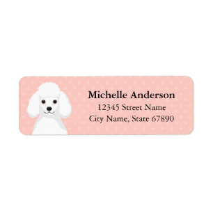 Poodle Return Address Labels