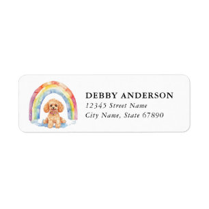 Poodle Return Address Labels