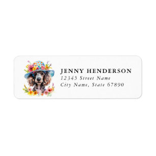Poodle Return Address Labels