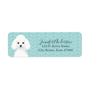 Poodle Return Address Labels