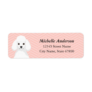 Poodle Return Address Labels