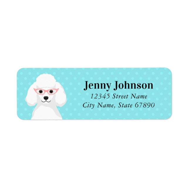 Poodle Return Address Labels (Front)