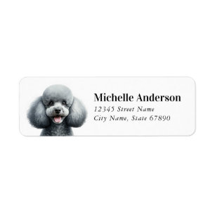 Poodle Return Address Labels
