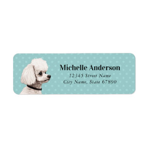Poodle Return Address Labels