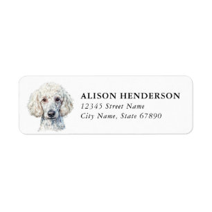 Poodle Return Address Labels