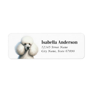Poodle Return Address Labels