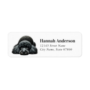 Poodle Return Address Labels