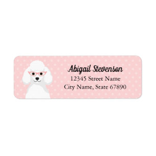 Poodle Return Address Labels