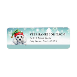 Poodle Return Address Labels