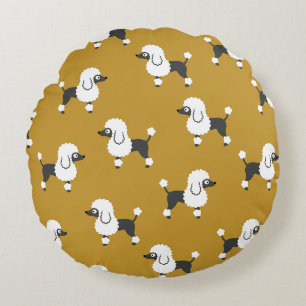Poodle Round Cushion