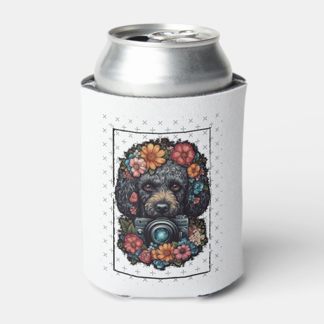 Poodle�s Perspective Chiffon Top Can Cooler (Can Front)