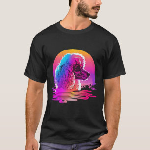 Poodle s Retro Synthwave 80s Aesthetic T-Shirt