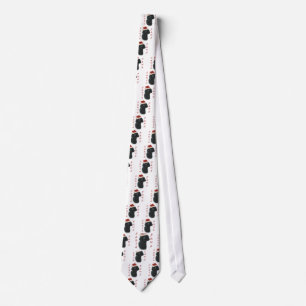 Poodle Santa Paws Tie