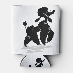 Poodle Silhouette Can Cooler