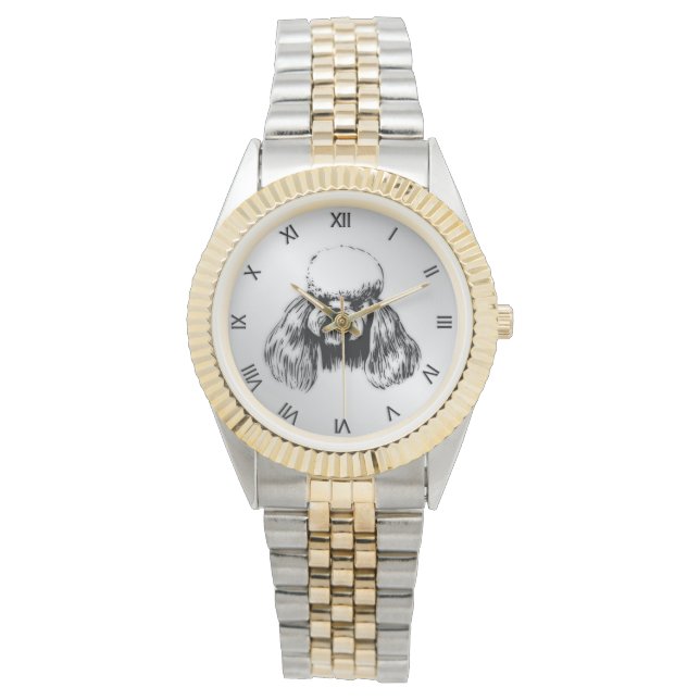 Poodle Silver Watch (Front)