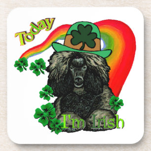 Poodle St Patricks Day Coaster