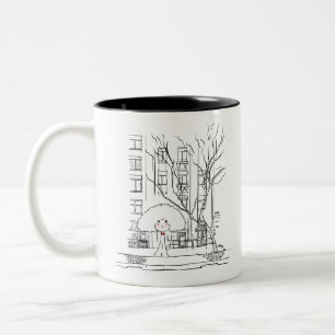 Poodle Street Two-Tone Coffee Mug