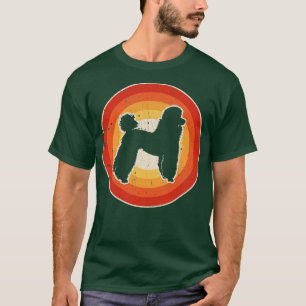 Poodle Sunset Retro for Men Women Boys Girls Kids  T-Shirt