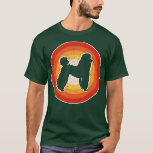 Poodle Sunset Retro for Men Women Boys Girls Kids  T-Shirt