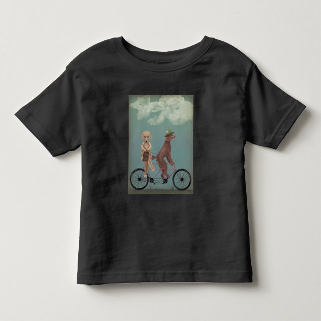 Poodle Tandem Toddler T-Shirt (Front)