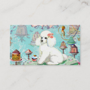 Poodle Tea Party Business Card