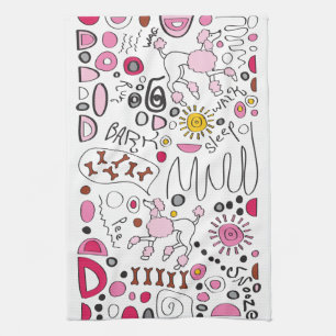 POODLE TEA TOWEL