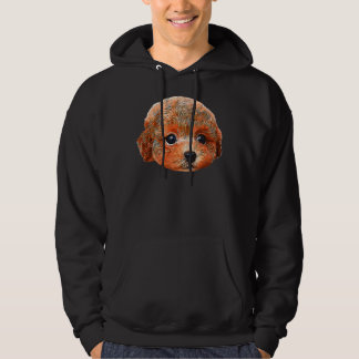 Poodle Teddy Puppy Dog Super Cute Art Hoodie