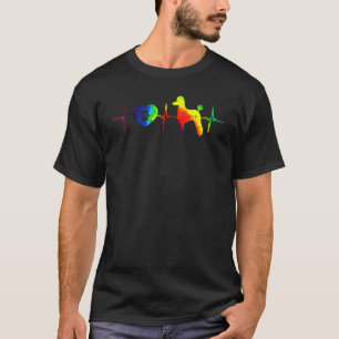 Poodle Tie Dye Hippie Dog Owner T-Shirt