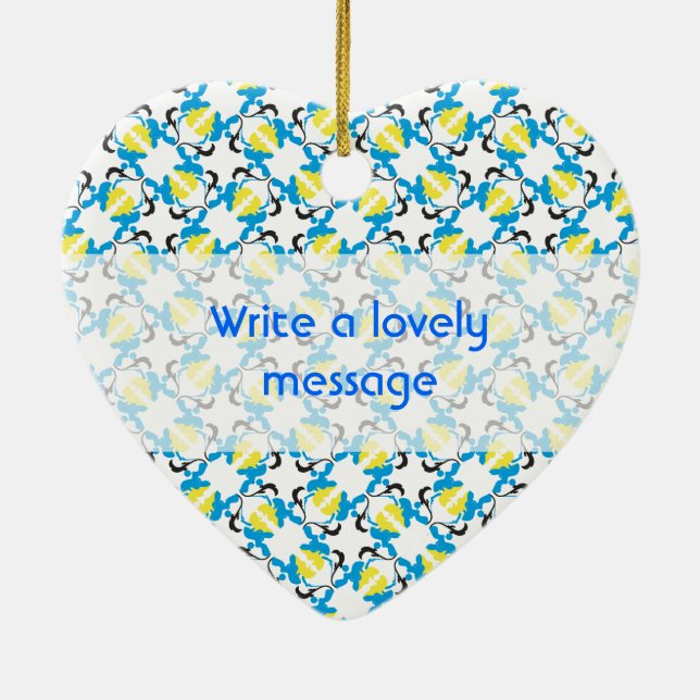 Poodle Time Ceramic Tree Decoration (Back)